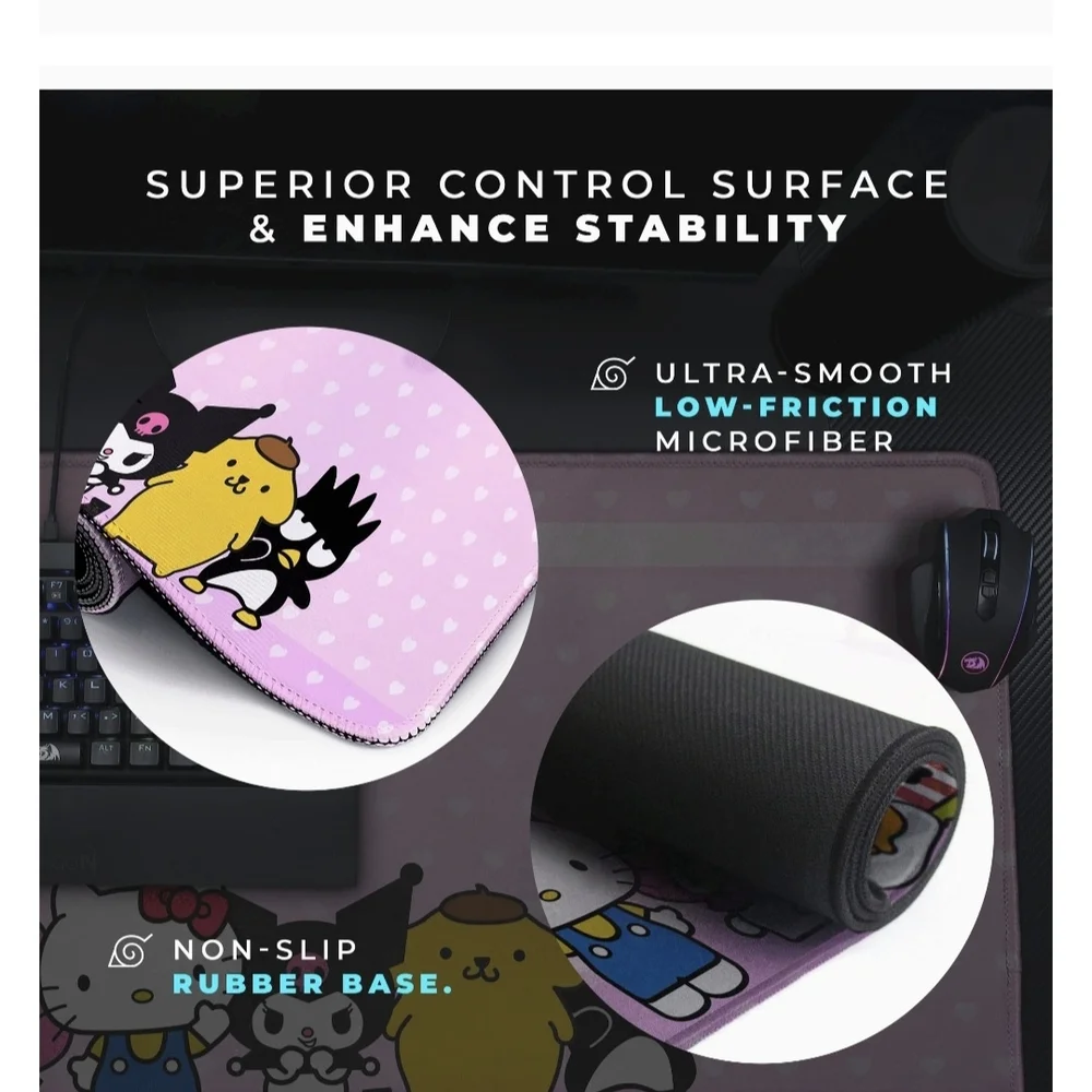 Sanrio Characters Pink Keyboard Mat